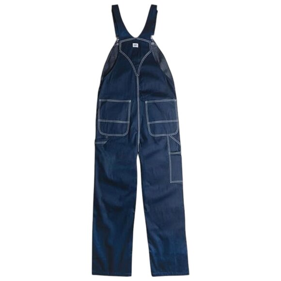 Liberty Zip Fly Bib Overalls Mens 40x28 Blue Denim Carpenter‎ Workwear Farm NWT - Picture 6 of 10